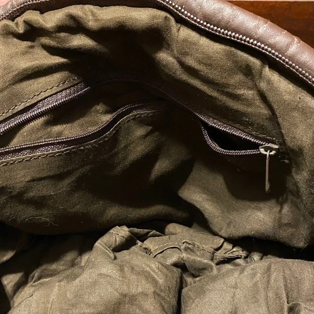 Soft leather vintage hobo bag